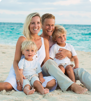 Family photography on the beach